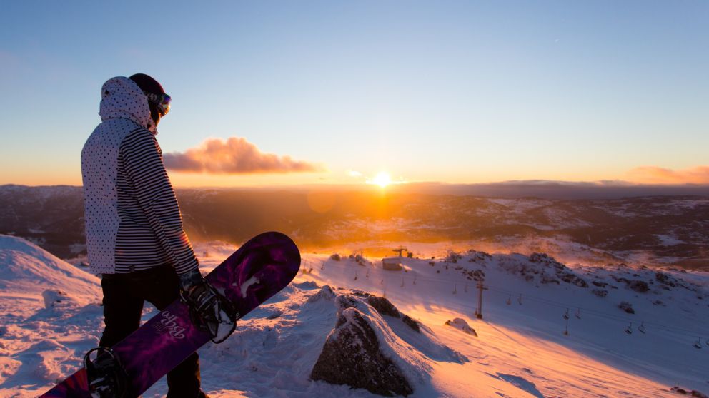 Sunrise in Blue Cow, Perisher Snowy Mountains